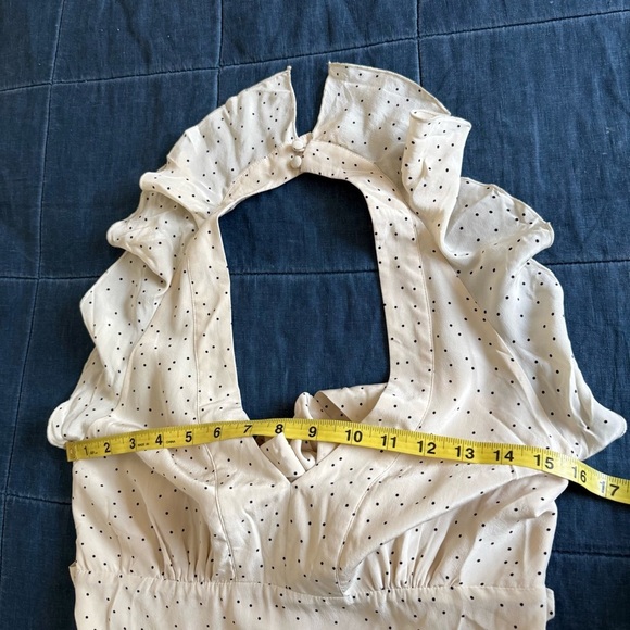 NWOT Hoss Intropia Marfil silk maxi open back dress, size 38/US6 - Picture 6 of 13